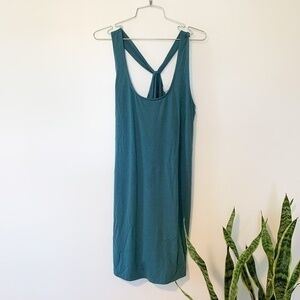 Old Navy Teal Mini Twist Back Dress sz S